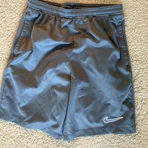 Nike grey shorts size youth large